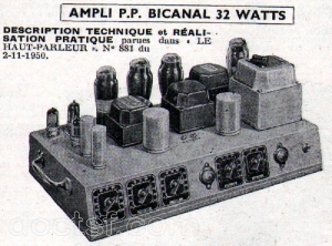 Alfar - Amplificateur PP Bicanal 32W — Illustration 1