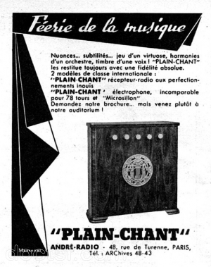 André-Radio - Plain-Chant — Illustration 1