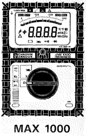 Chauvin Arnoux - MAX 1000 — Chauvin Arnoux MAX 1000