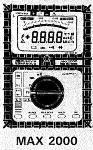 Chauvin Arnoux - MAX 2000 — Chauvin Arnoux MAX 2000