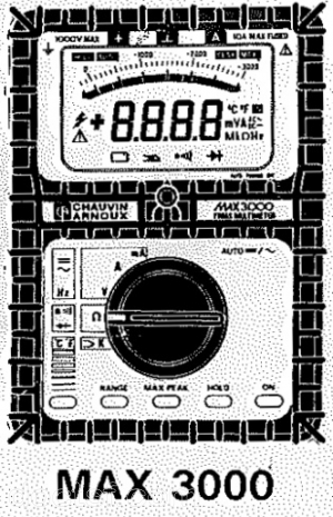 Chauvin Arnoux - MAX 3000 — Chauvin Arnoux MAX 3000