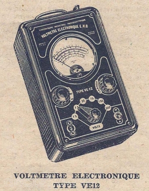 E.N.B. - VE12 Voltmètre électronique — de catalogue