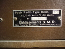 G.M.R. - Rubis 762 — Plaque arrière