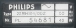 Philips - 22 RH 814 — Étiquette signalétique