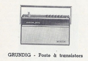 Grundig - Prima Boy 209 FM — de catalogue
