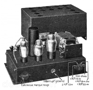 HB - Homo et Beaugez - Amplificateur 10 W classe B pour automobile — H.B. Amplificateur 10 W classe B pour automobile