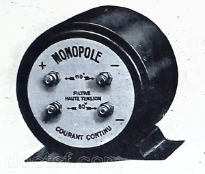 Monopole - Filtre pour alimentation sur secteur à courant continu — de pub