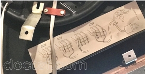 Philips - 22 GC 036 — Schéma de branchement différents volts
