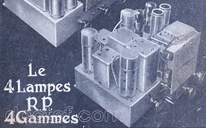 Radio M.J. - 4 lampes RP 4 gammes — Illustration 1