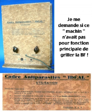 Société Radio Parisienne - Cadre antiparasites `Idéal ` — Illustration 1