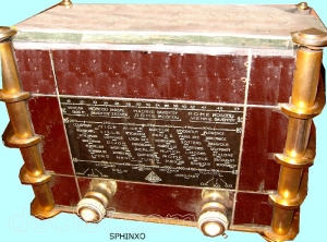 Sphinxo Radio - laiton massif et glaces (Miroir) — Illustration 1