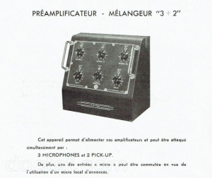 Thomson-Houston - Preamplificateur melangeur 3+2 — Illustration 1