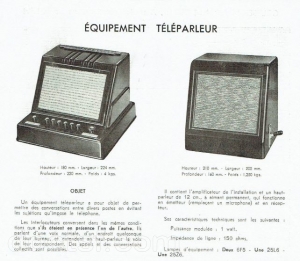 Thomson-Houston - Teleparleur  interphone — Illustration 1